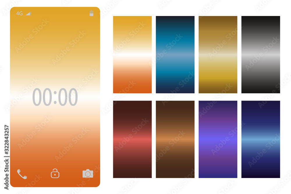 Screens vibrant gradient background for smartphones and mobile phones.