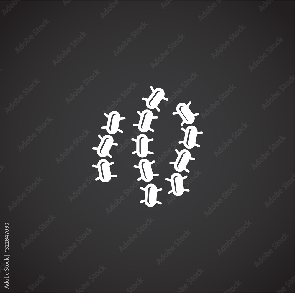 Microbe related icon on background for graphic and web design. Creative illustration concept symbol for web or mobile app. Microbe related icon on background for graphic and web design. Creative illustration concept symbol for web or mobile app.