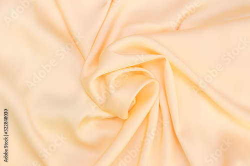 Wallpaper Mural Abstract luxury cloth background. silk natural fabric, twisted beautifully. golden beige silk fabric texture Torontodigital.ca