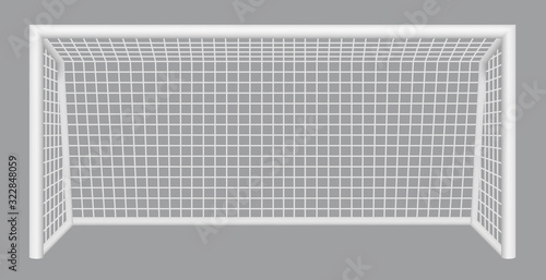 Football gate. Soccer goal. Vector