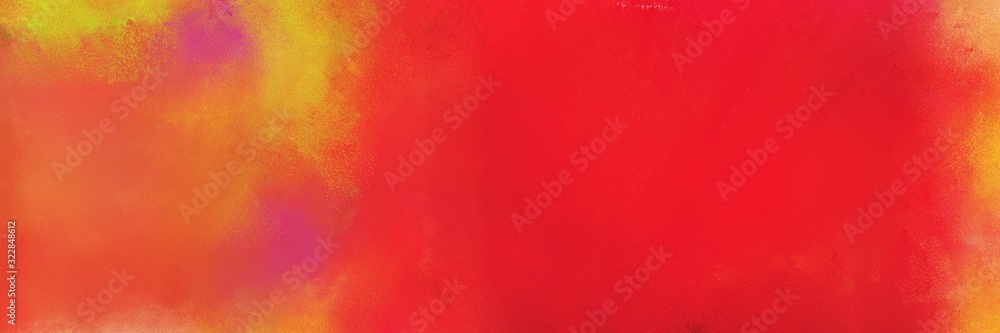 abstract painting background graphic with crimson, golden rod and bronze colors and space for text or image. can be used as header or banner