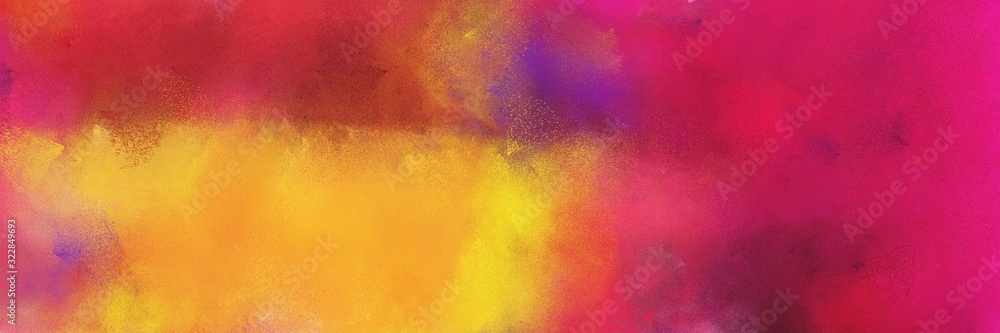 moderate red, crimson and pastel orange colored vintage abstract painted background with space for text or image. can be used as horizontal background texture