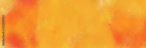 abstract painting background texture with vivid orange, coffee and tomato colors and space for text or image. can be used as horizontal background texture