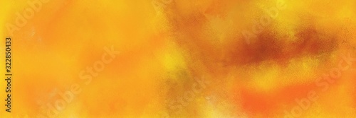 abstract painting background graphic with golden rod, sienna and coffee colors and space for text or image. can be used as horizontal background graphic