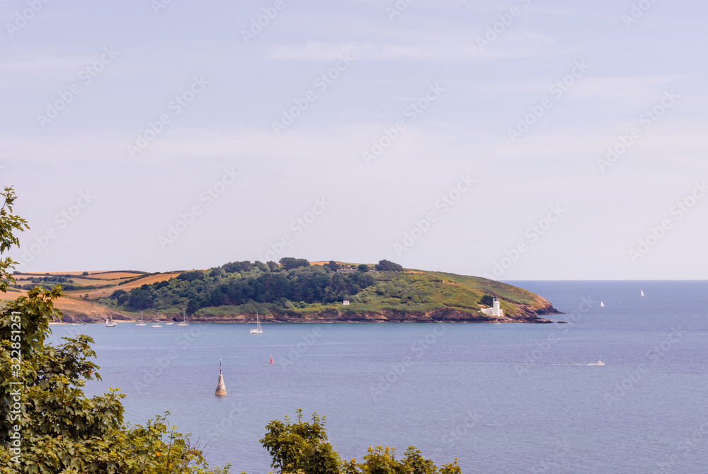 View of St. Anthony Lighthouse from Pendennis Castle