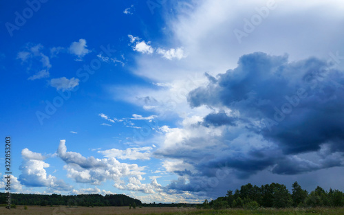 Photography Dramatic sky view before the storm