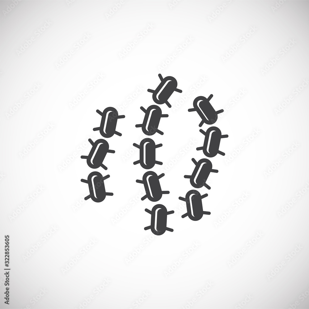 Microbe related icon on background for graphic and web design. Creative illustration concept symbol for web or mobile app Microbe related icon on background for graphic and web design. Creative illustration concept symbol for web or mobile app