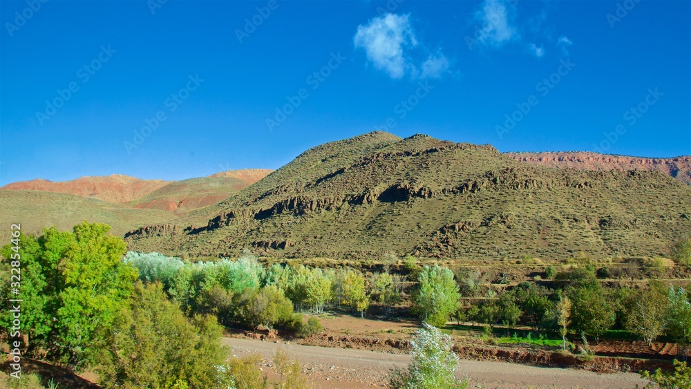 Naklejka premium Scenery at High Atlas Mountains in Morocco