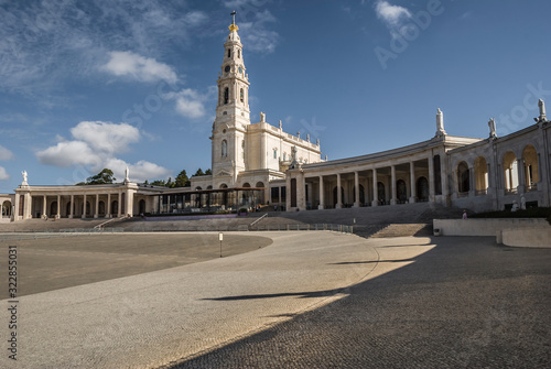 The Sanctuary of Fátima in Cova da Iria, in the civil parish of Fátima, in the municipality of Ourém, in Portugal. 