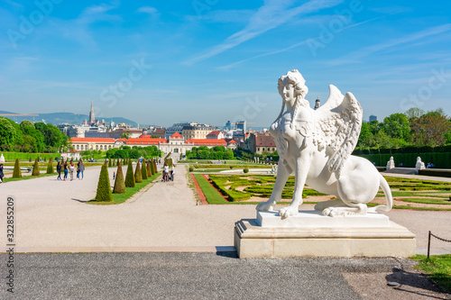 Photography Statue in Belvedere gardens, Vienna, Austria