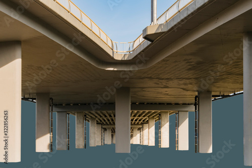 Fragment of a new road overpass
