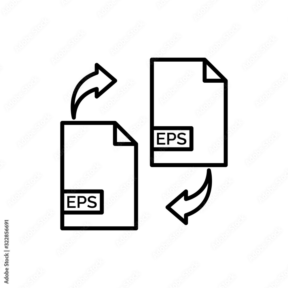 File Sharing Vector Icon style illustration Line Data Science EPS 10 File Sharing Vector Icon style illustration Line Data Science EPS 10