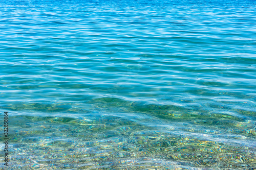 azure water background from sea waves