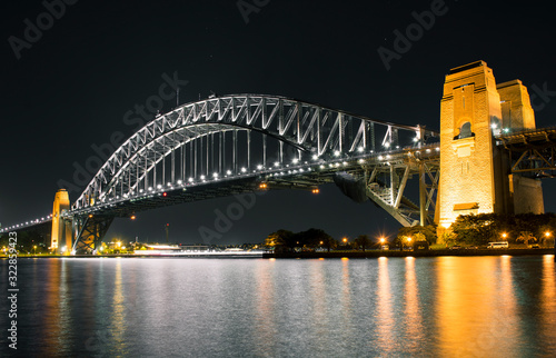 Harbour Bridge at night, Sydney Australia