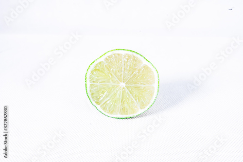 Lemon Lime Orange on White background