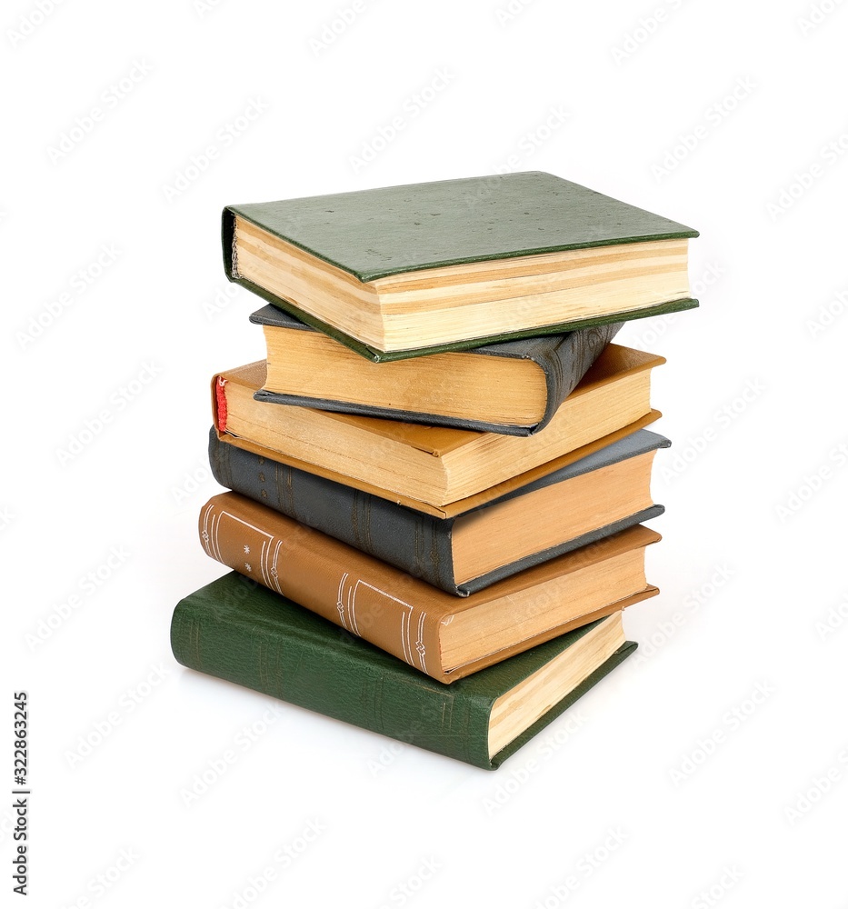 Stack of books isolated on a white background Stack of books isolated on a white background