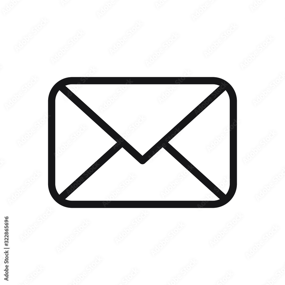 Mail envelope icon, letter vector illustration Mail envelope icon, letter vector illustration