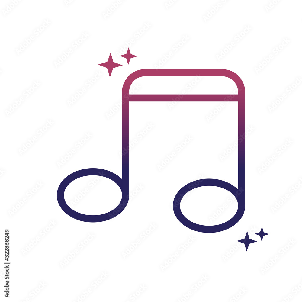 note music social media gradient style icon note music social media gradient style icon