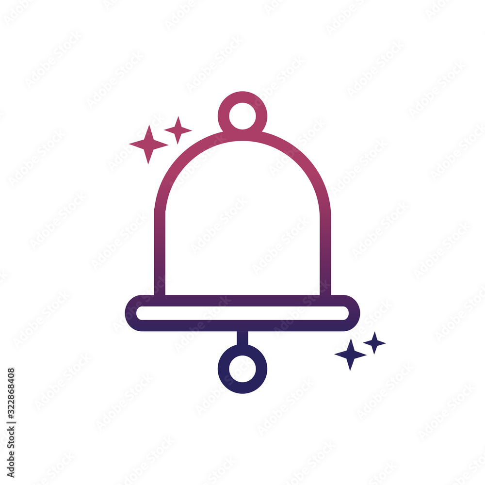 notification bell social media gradient style icon notification bell social media gradient style icon