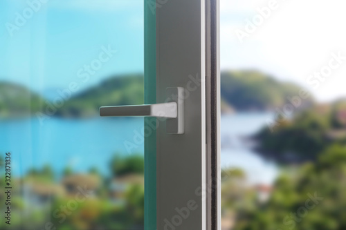 Obraz na płótnie Sliding door of a balcony