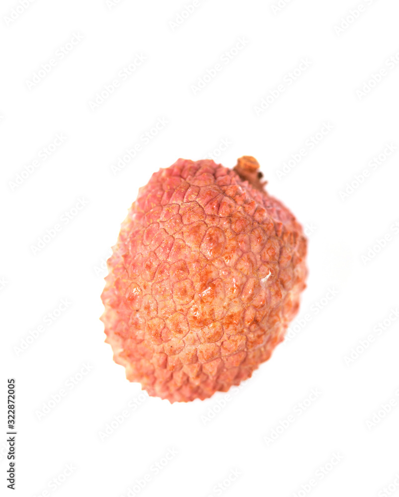 lychee one fruit on a white background lychee one fruit on a white background