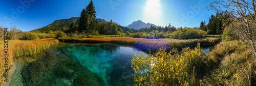 Zelenci - Sava Dolinka river source in green lake