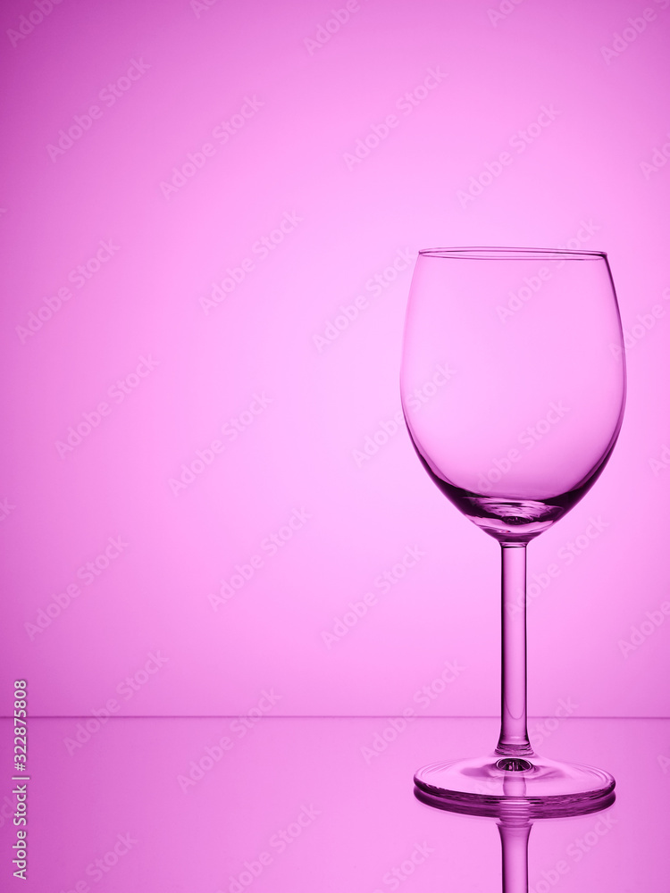 Glass close-up neon colored light gradient background Glass close-up neon colored light gradient background