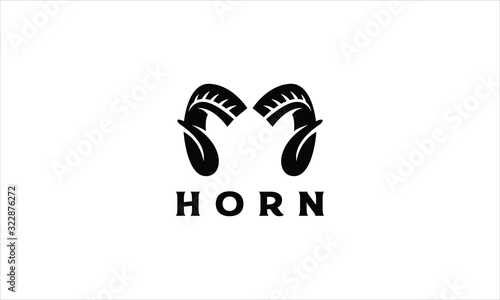 Goat Horn Vector Logo Design Inspirations