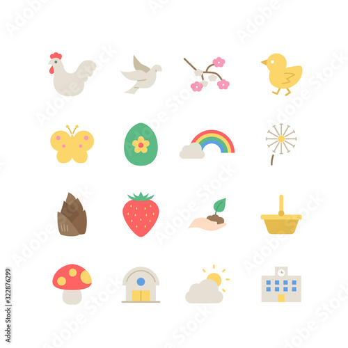 SPRING ICON SET