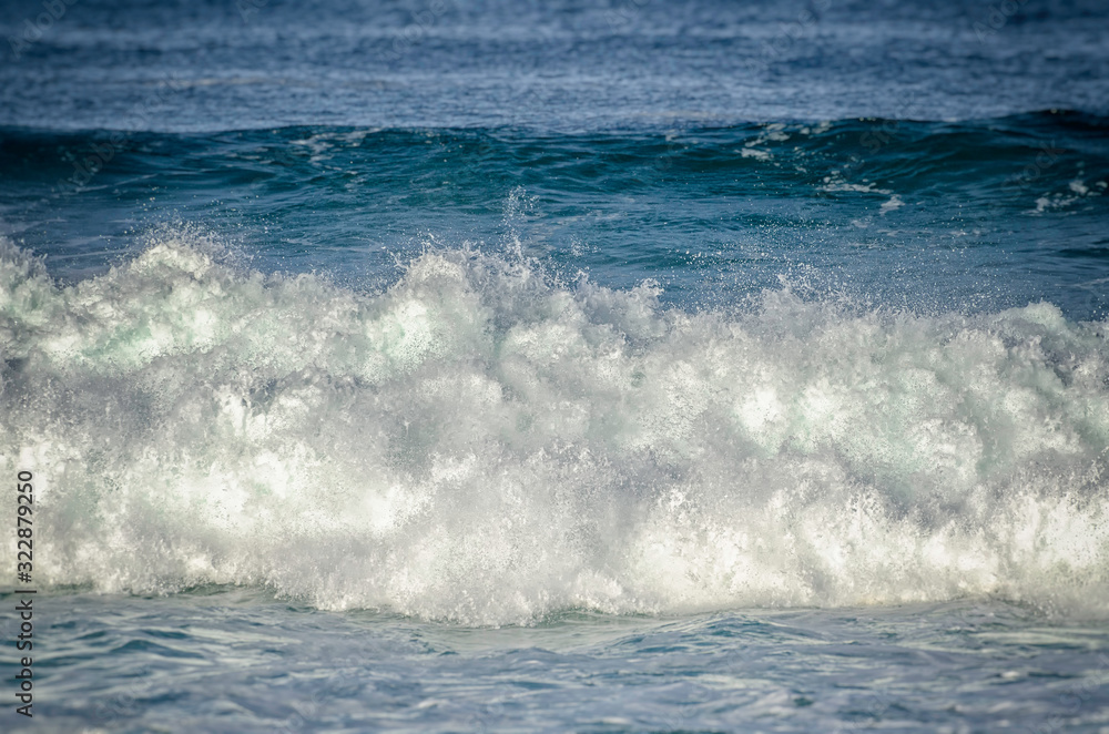 Waves crash on the beach, Monterey County, CA. Waves crash on the beach, Monterey County, CA.