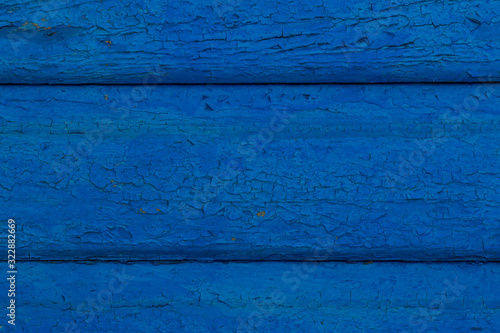 blue wooden texture of old wall