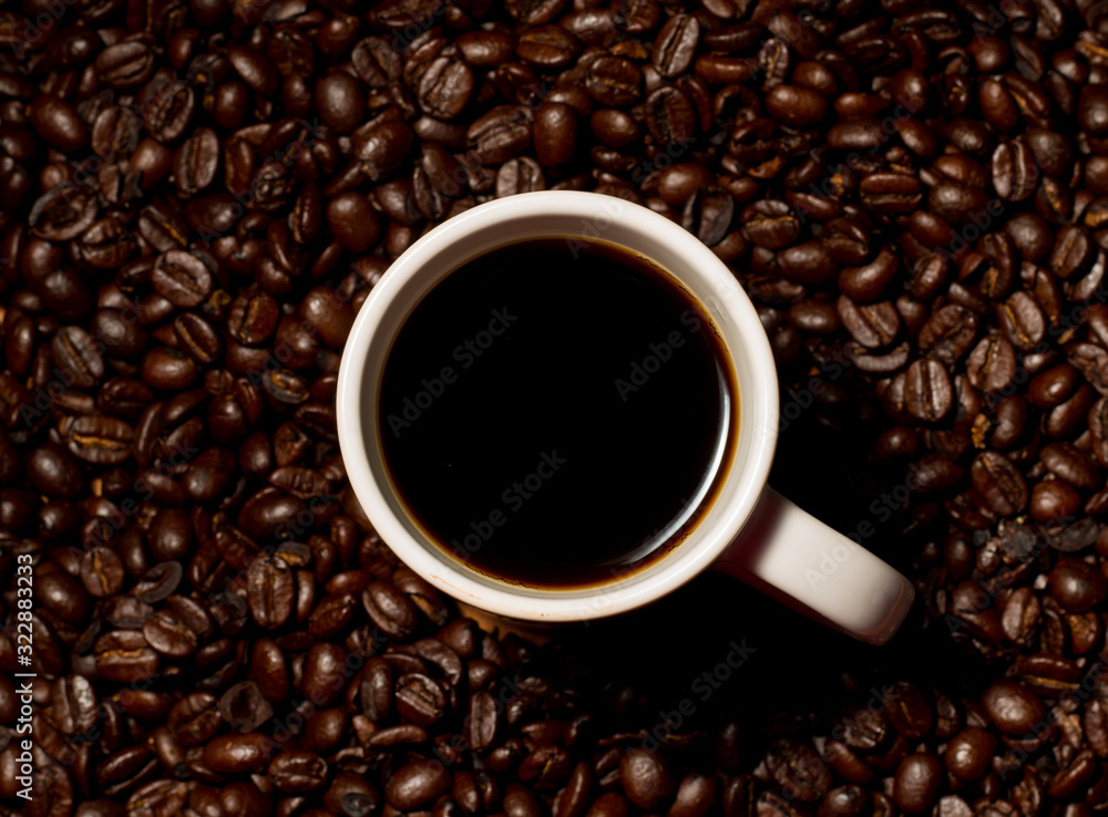Fototapeta premium Coffee & coffe seeds