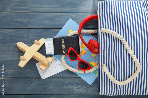 Set of travel accessories o...
