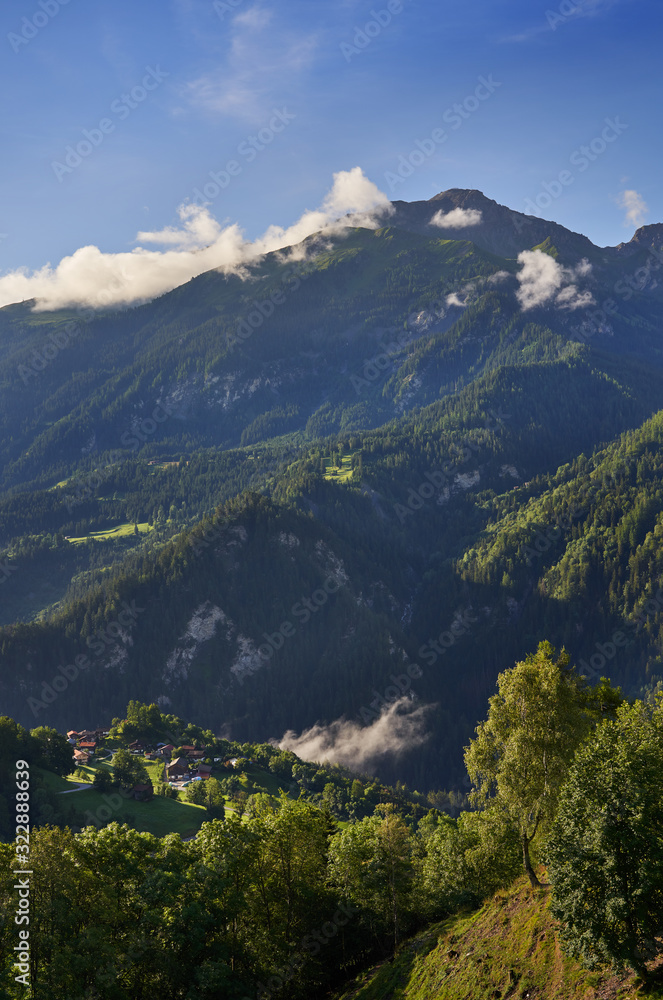 Mountain view near Chur, Switzerland