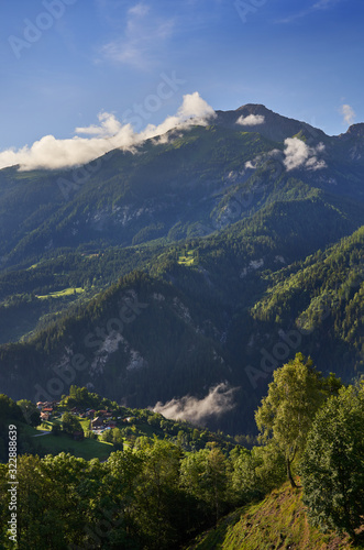 Mountain view near Chur  Switzerland