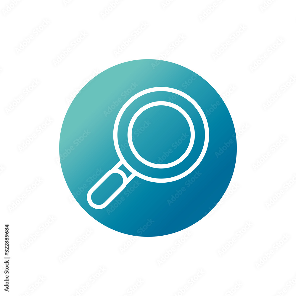 office magnifiying glass search supply block gradient style icon office magnifiying glass search supply block gradient style icon