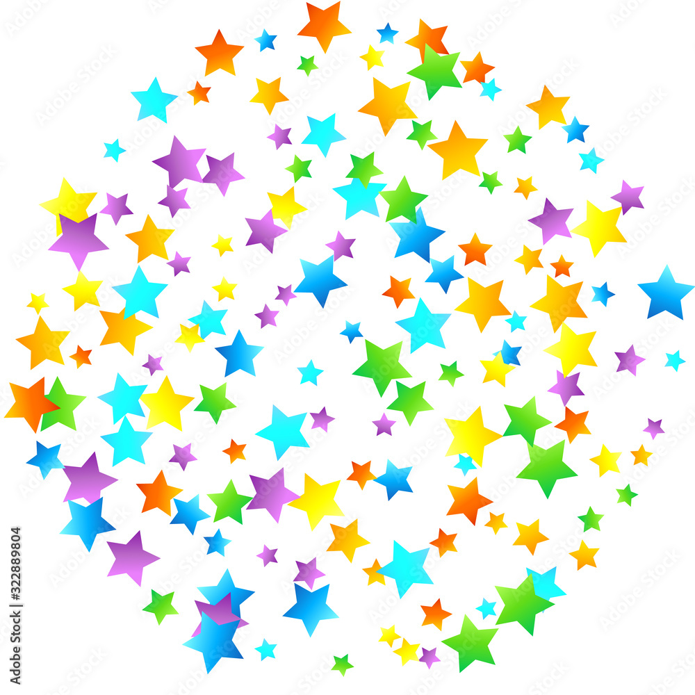 Rainbow Festive Confetti. Carnival Star Falling. Rainbow Festive Confetti. Carnival Star Falling.