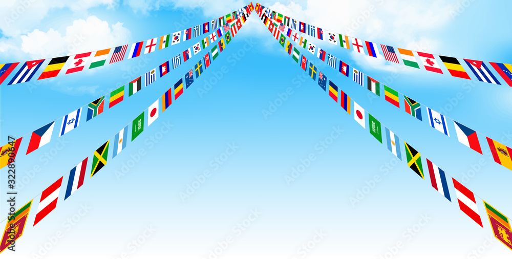 国旗 運動会 空 背景 Stock Vector Adobe Stock 国旗 運動会 空 背景 Stock Vector Adobe Stock