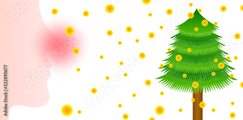 花粉　杉　アレルギー　背景