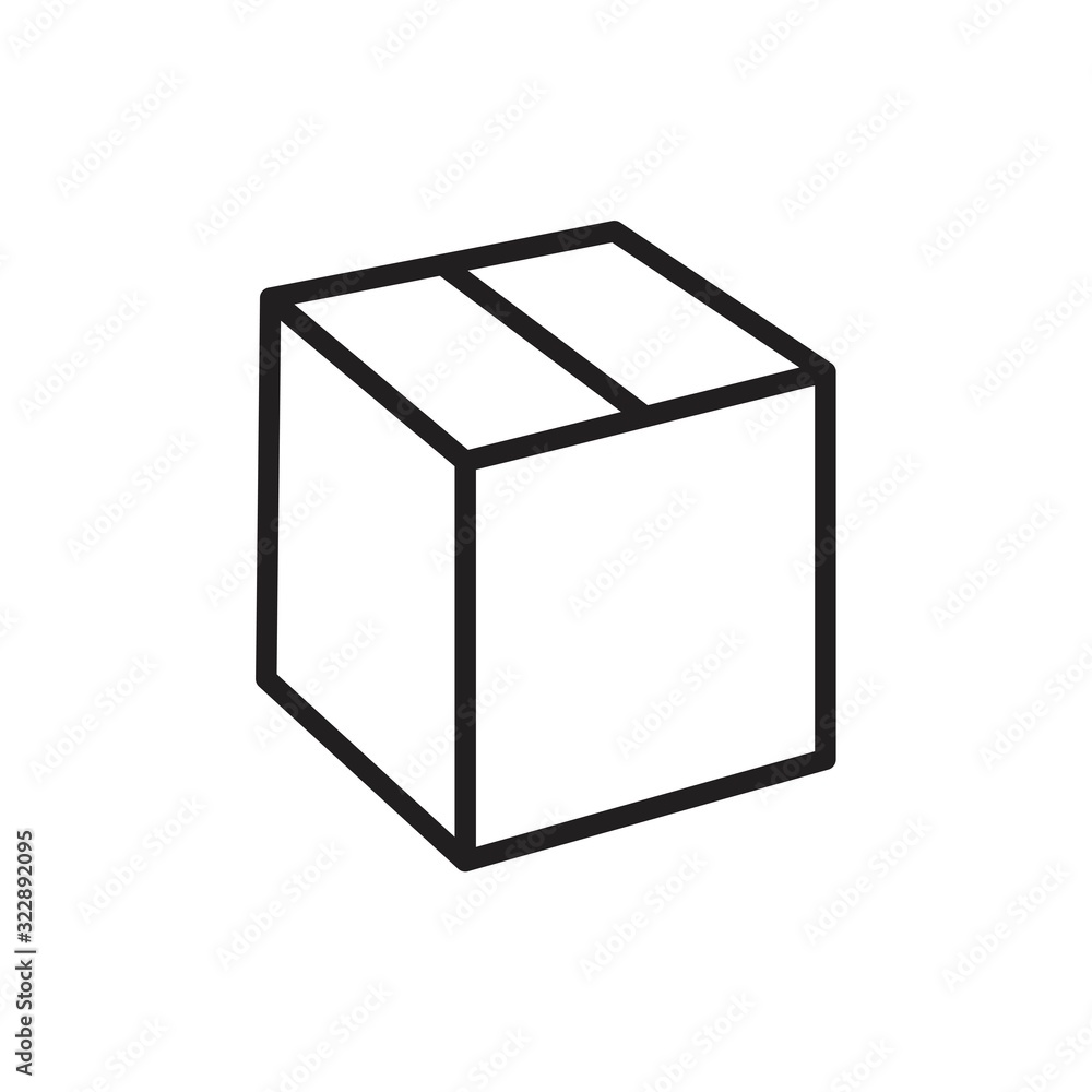 Box Icon template black color editable. Box Icon symbol Flat vector illustration for graphic and web design. Box Icon template black color editable. Box Icon symbol Flat vector illustration for graphic and web design.