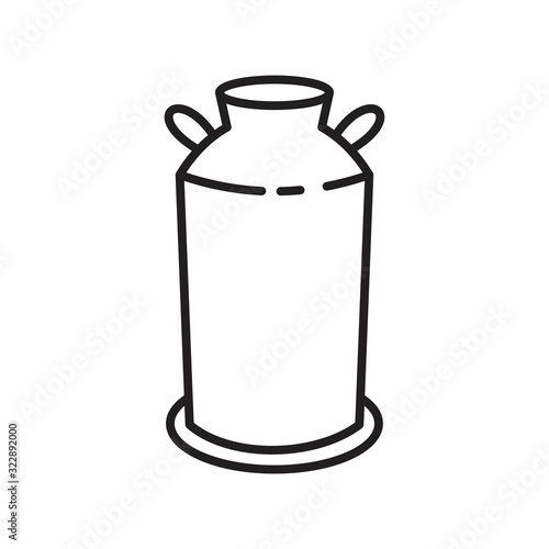 Milk Icon template black color editable. Milk Icon symbol Flat vector illustration for graphic and web design.