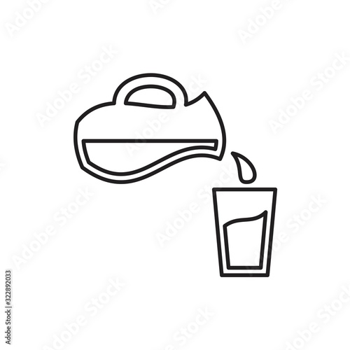Milk Icon template black color editable. Milk Icon symbol Flat vector illustration for graphic and web design.