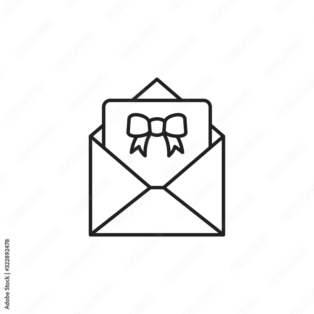 Christmas envelope with paper card icon template black color editable. Christmas envelope with paper card icon symbol Flat vector illustration for graphic and web design. Christmas envelope with paper card icon template black color editable. Christmas envelope with paper card icon symbol Flat vector illustration for graphic and web design.