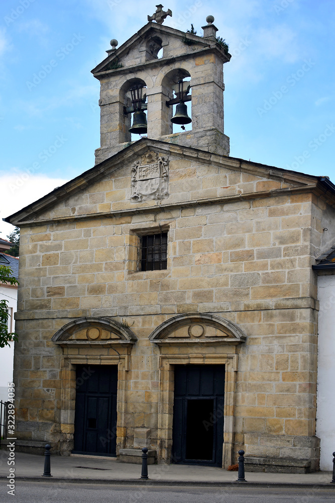 chapel of Our Lady of Mercy in the city of Vivero, in the province of Lugo, belonging to the parish of Santiago de Vivero, Galicia. Spain. Europe September 30, 2019