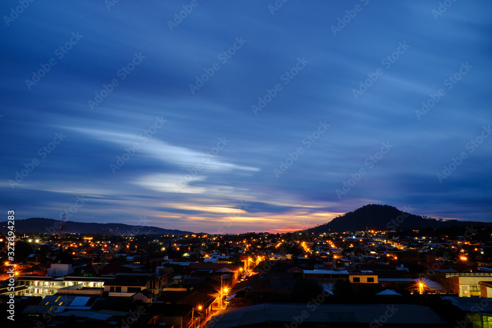 Vista de la ciudad de Uruapan Michoacan