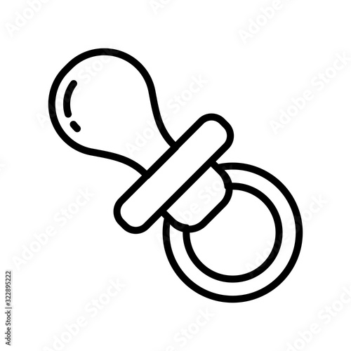 Pacifier icon vector