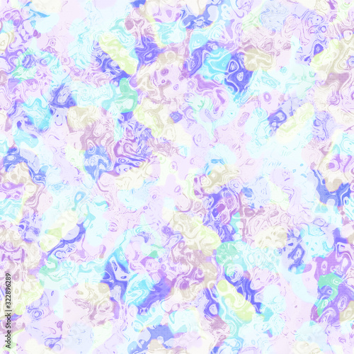 Distressed glitch abstract artistic texture background. Melting irregular imperfect shape seamless pattern. Funky colorful distorted all over print. Wonky trendy modern fashion swatch.