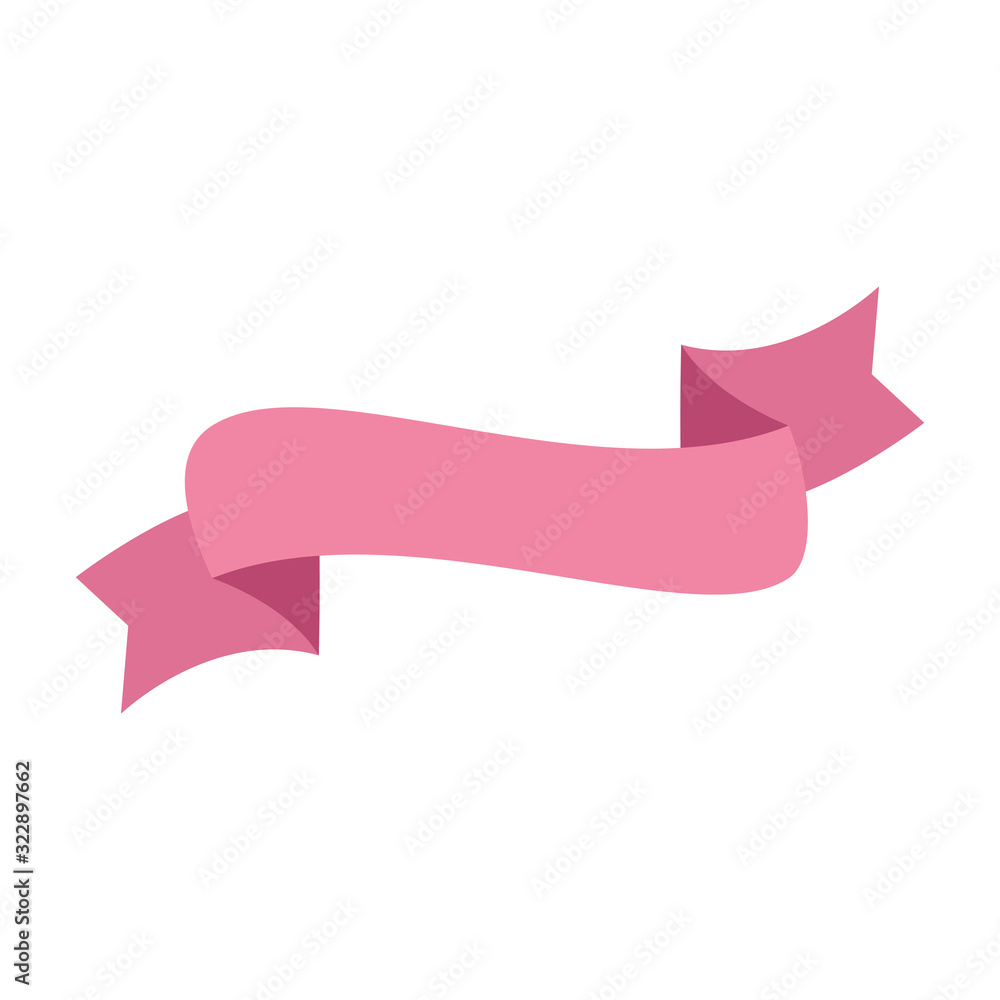 elegant ribbon pink color design