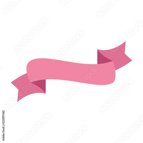 elegant ribbon pink color design