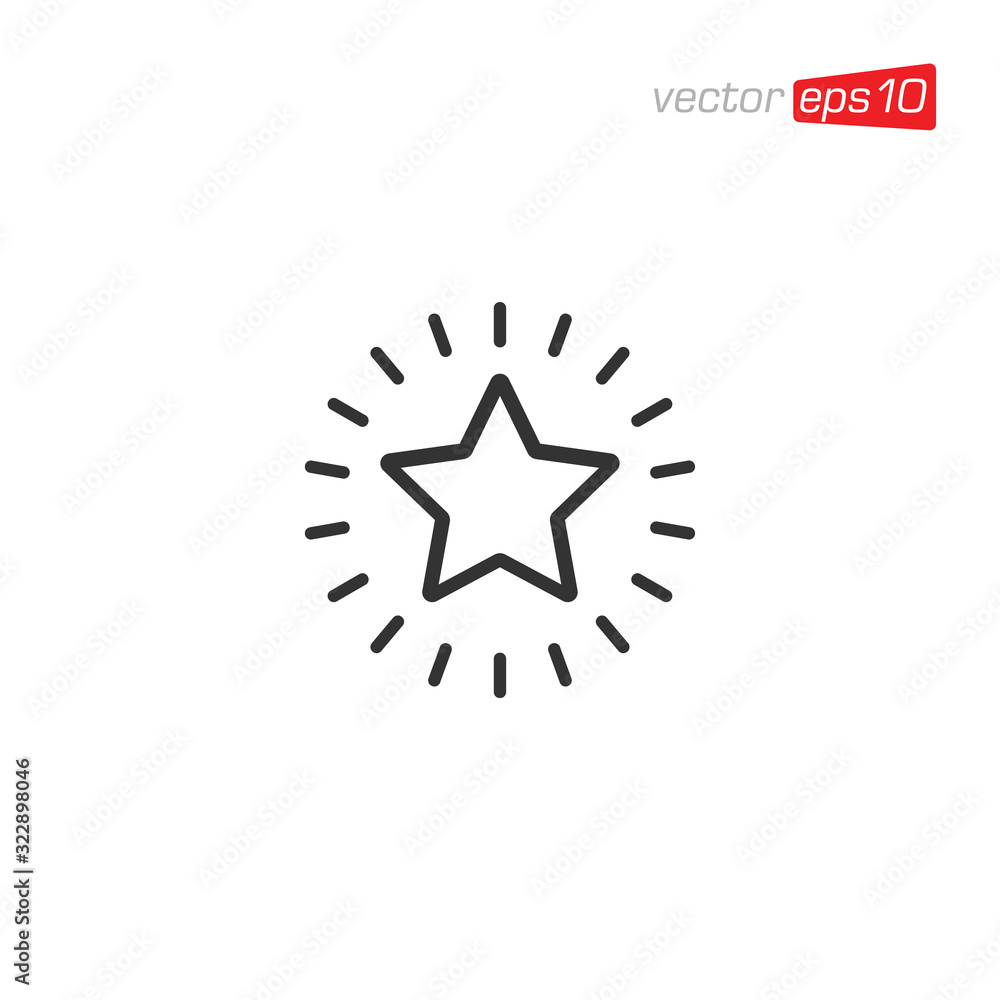 Star Icon Design Vector Template Star Icon Design Vector Template